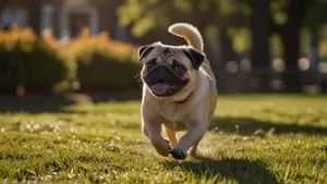 Pug in a Sunny Park thumbnail